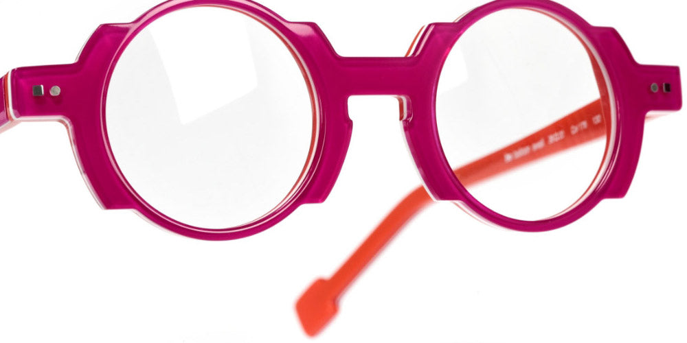 Sabine Be® Mini Be Balloon Swell - Shiny Translucent Fichsia / White / Shiny Orange Eyeglasses