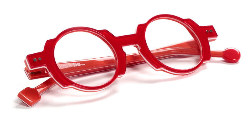 Sabine Be® Mini Be Balloon Swell - Shiny Translucent Red / White / Shiny Orange Eyeglasses