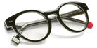 Sabine Be® Mini Be Crazy - Shiny Translucent Dark Green / White / Shiny Translucent Dark Green Eyeglasses