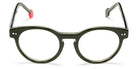 Sabine Be® Mini Be Crazy - Shiny Translucent Dark Green / White / Shiny Translucent Dark Green Eyeglasses