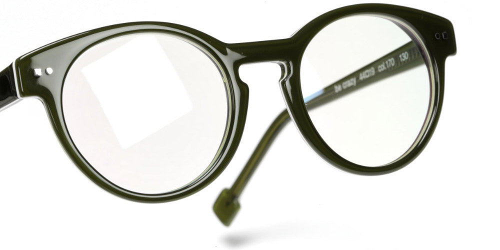Sabine Be® Mini Be Crazy - Shiny Translucent Dark Green / White / Shiny Translucent Dark Green Eyeglasses