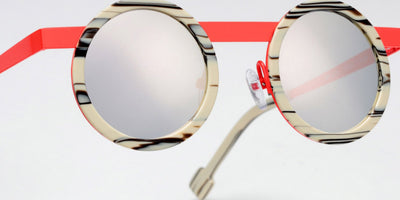 Sabine Be® Mini Be Gipsy Sun - Matte Vanilla Choco / Satin Neon Orange Sunglasses
