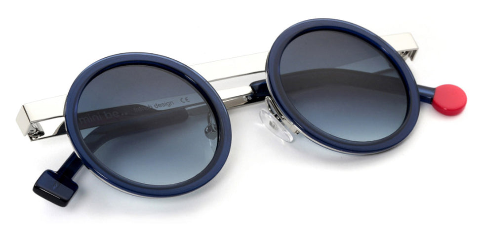 Sabine Be® Mini Be Gipsy Sun - Shiny Midnight Blue / Polished Palladium Sunglasses