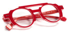 Sabine Be® Mini Be Groovy Swell - Shiny Translucent Red / White / Shiny Orange Eyeglasses
