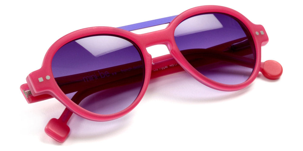 Sabine Be® Mini Be Hype Sun T46 - Matte Neon Pink / Satin Light Purple Sunglasses