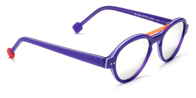 Sabine Be® Mini Be Hype Sun T46 - Matte Purple / Satin Neon Orange Sunglasses