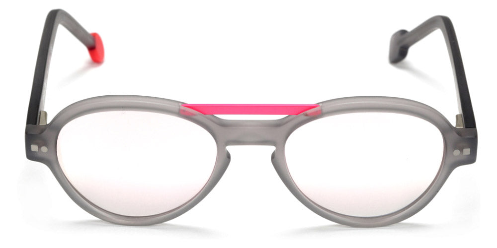Sabine Be® Mini Be Hype Sun T46 - Matte Translucent Gray / Satin Neon Pink Sunglasses