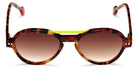 Sabine Be® Mini Be Hype Sun T46 - Shiny Fawn Tortoise / Neon Yellow Sunglasses
