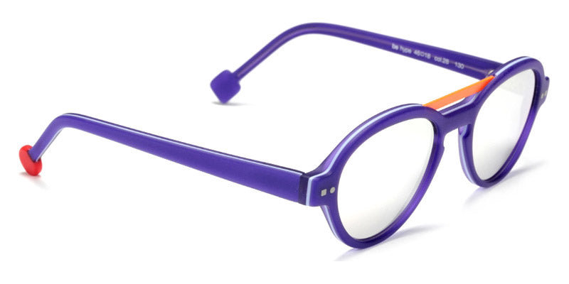 Sabine Be® Mini Be Hype Sun T49 - Matte Purple / Satin Neon Orange Sunglasses