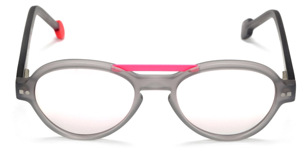 Sabine Be® Mini Be Hype Sun T49 - Matte Translucent Gray / Satin Neon Pink Sunglasses