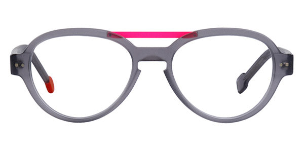 Sabine Be® Mini Be Hype T49 - Matte Translucent Gray / Satin Neon Pink Eyeglasses