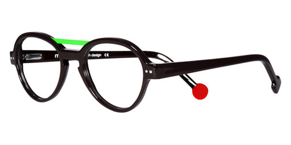 Sabine Be® Mini Be Hype T49 - Shiny Dark Choco Brown / Polished Palladium Eyeglasses