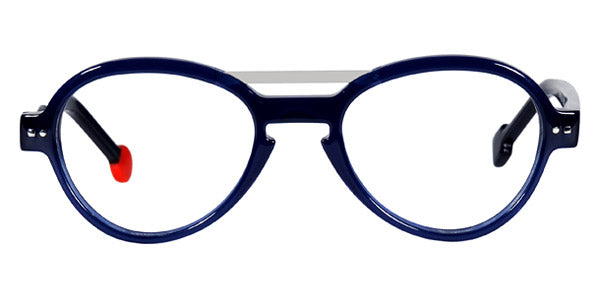 Sabine Be® Mini Be Hype T49 - Shiny Navy Blue / Polished Palladium Eyeglasses