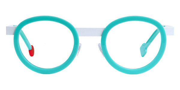 Sabine Be® Mini Be Lucky - Shiny Turquoise / Satin White Eyeglasses