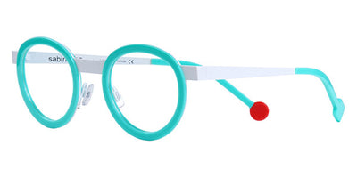 Sabine Be® Mini Be Lucky - Shiny Turquoise / Satin White Eyeglasses