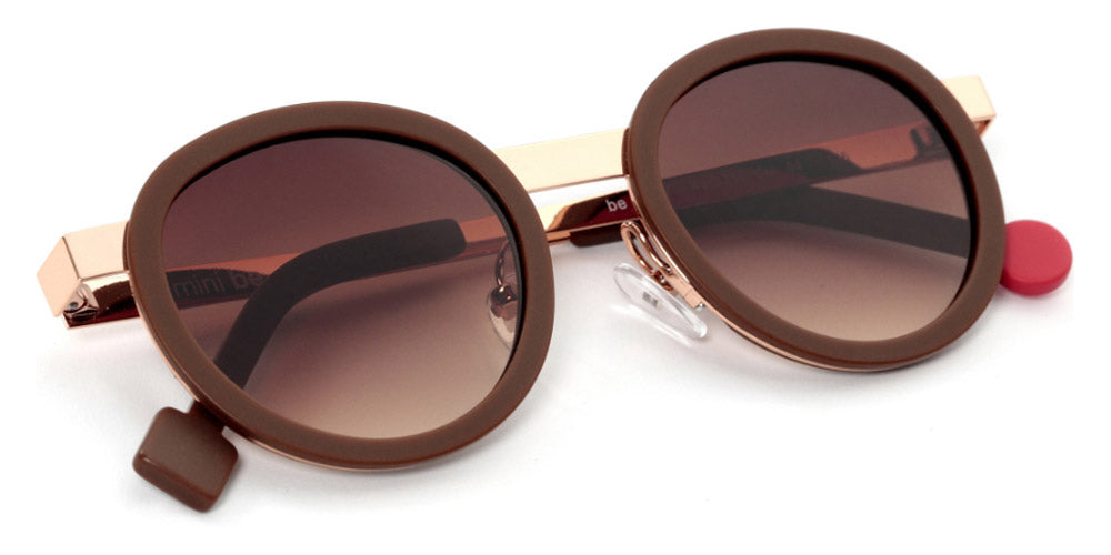 Sabine Be® Mini Be Lucky Sun - Matte Brown / Polished Rose Gold Sunglasses