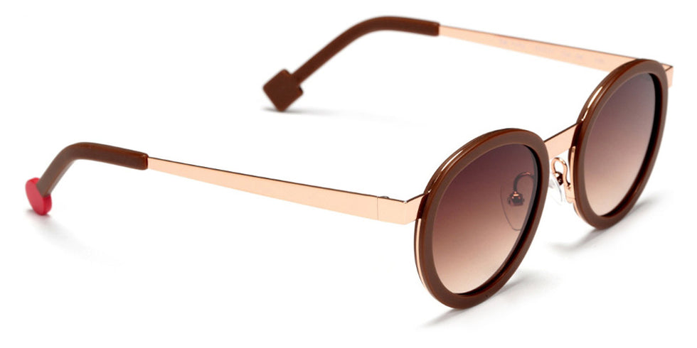 Sabine Be® Mini Be Lucky Sun - Matte Brown / Polished Rose Gold Sunglasses