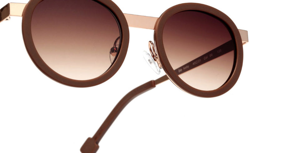 Sabine Be® Mini Be Lucky Sun - Matte Brown / Polished Rose Gold Sunglasses