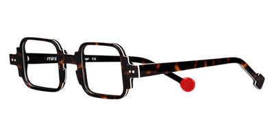 Sabine Be® Mini Be Square Swell - Shiny Dark Tortoise / White / Shiny Dark Tortoise Eyeglasses