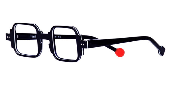 Sabine Be® Mini Be Square Swell - Shiny Midnight Blue / White / Shiny Navy Blue Eyeglasses