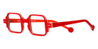 Sabine Be® Mini Be Square Swell - Shiny Translucent Red / White / Shiny Orange Eyeglasses