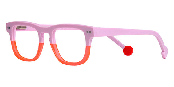 Sabine Be® Mini Be Swag - Matte Baby Pink / Matte Translucent Neon Orange Eyeglasses
