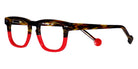 Sabine Be® Mini Be Swag - Shiny Dark Veined Tortoise / Shiny Red Eyeglasses