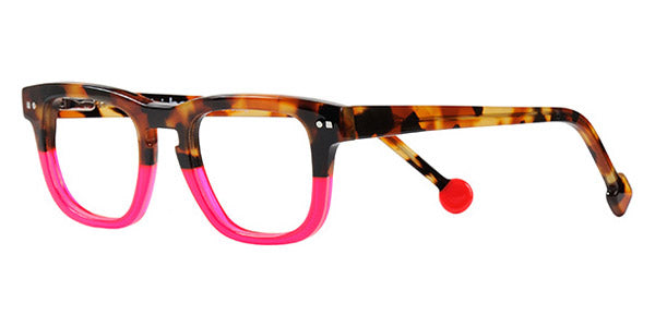 Sabine Be® Mini Be Swag - Shiny Fawn Tortoise / Shiny Neon Pink Eyeglasses
