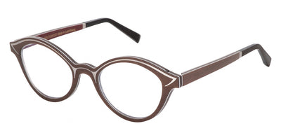 Gold & Wood® MYA G&W MYA 60 47 - 60 - Graphywood/Brown Tanganyika/Burgundy Bolivar Eyeglasses