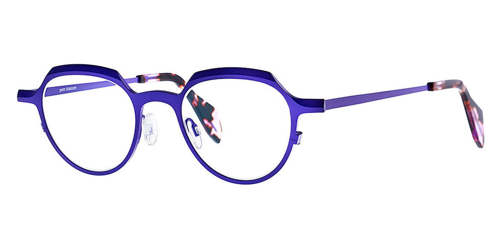 Theo® Obus TH OBUS 455 46 - Matte Deep Rose Eyeglasses