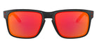 Oakley® OO9244 Holbrook (A) OO9244 924431 56 - Polished Black / Prizm Ruby Sunglasses