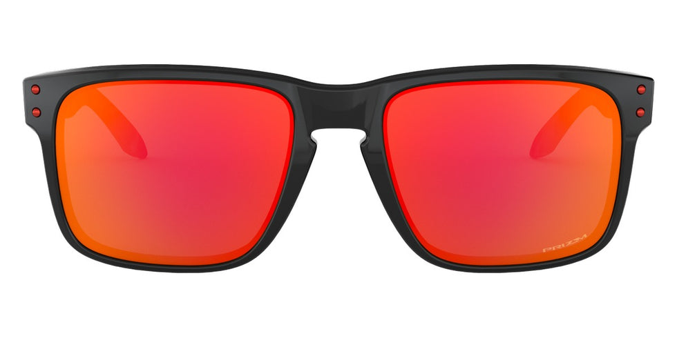 Oakley® OO9244 Holbrook (A) OO9244 924431 56 - Polished Black / Prizm Ruby Sunglasses