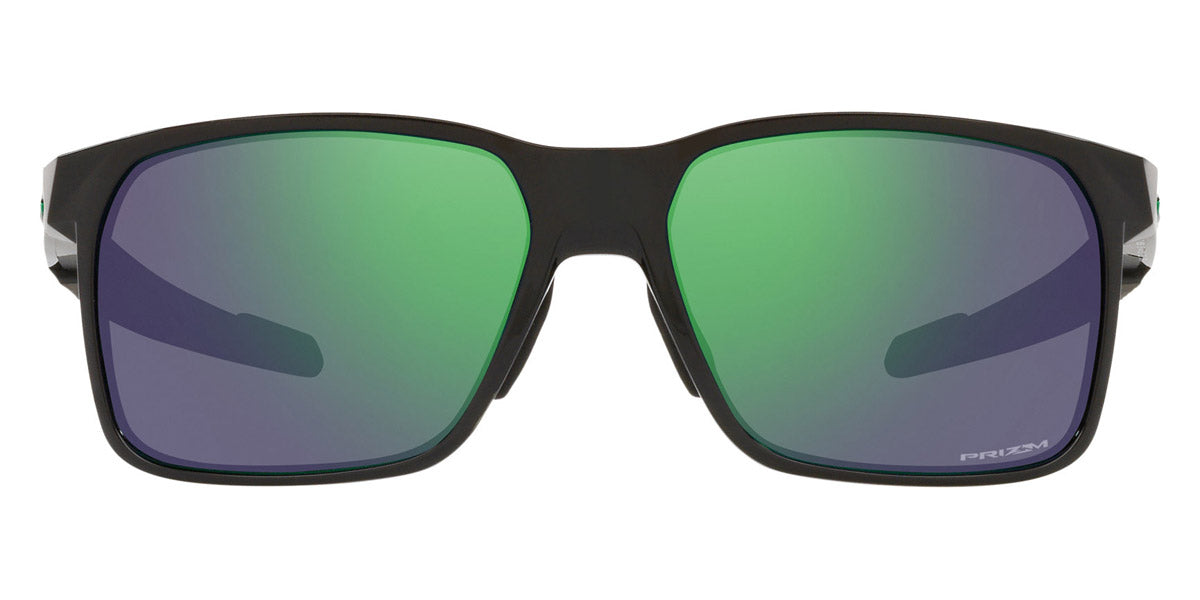 Oakley® OO9460 Portal X OO9460 946018 59 - Polished Black / Prizm Jade Sunglasses