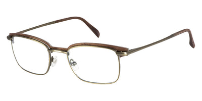 Gold & Wood® ORSAY 02 G&W ORSAY 02 02 50 - 02 - Antique Gold/Brown Bird's Eye Maple Eyeglasses