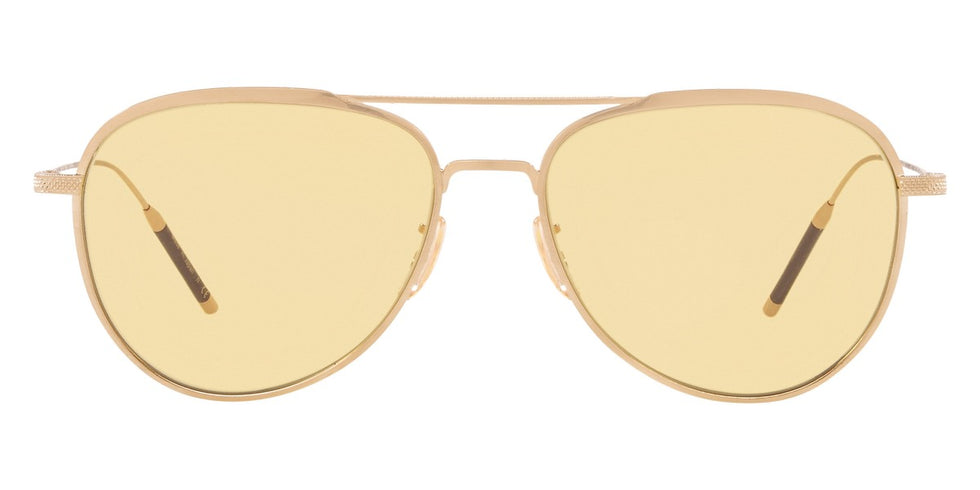 Oliver Peoples® Tk-3 OV1276ST 5311R6 56 - Brushed Gold/Yellow Wash Sunglasses
