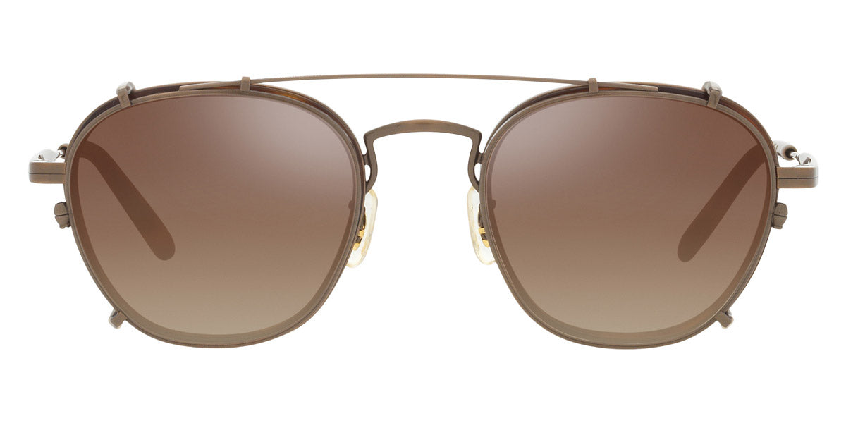 Oliver Peoples® Lilletto OV1316TM 5284Q1 48 - Antique Gold/Dark Brown Gradient Mirror Sunglasses