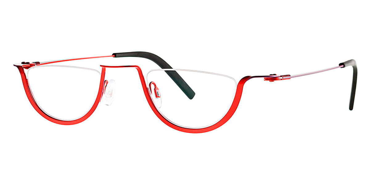 Theo® Ozette TH OZETTE 292 45 - Red/Purple Eyeglasses