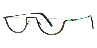 Theo® Ozette TH OZETTE 373 45 - Grey/Green Eyeglasses