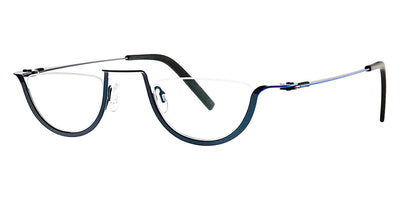 Theo® Ozette TH OZETTE 462 45 - Blue/Black Eyeglasses