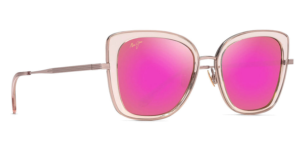 Maui Jim® Violet Lake MAU Violet Lake P843-09E 53 - Transparent Pink with Rose Gold Sunglasses