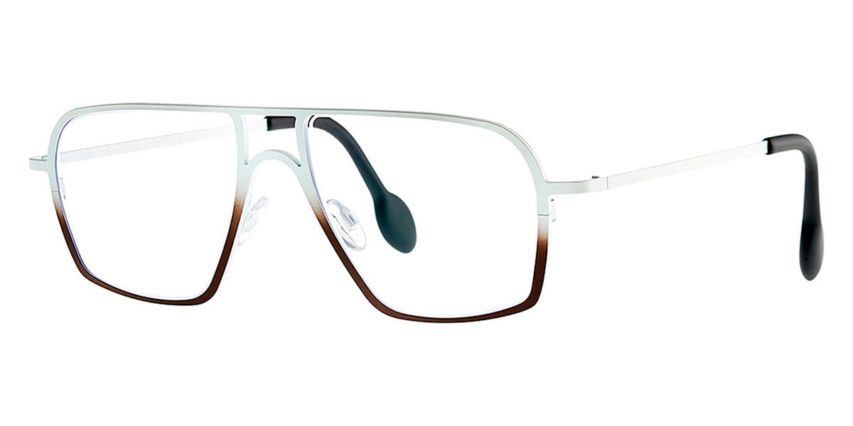 Theo® Palatino TH PALATINO 420 52 - White/Brown Eyeglasses