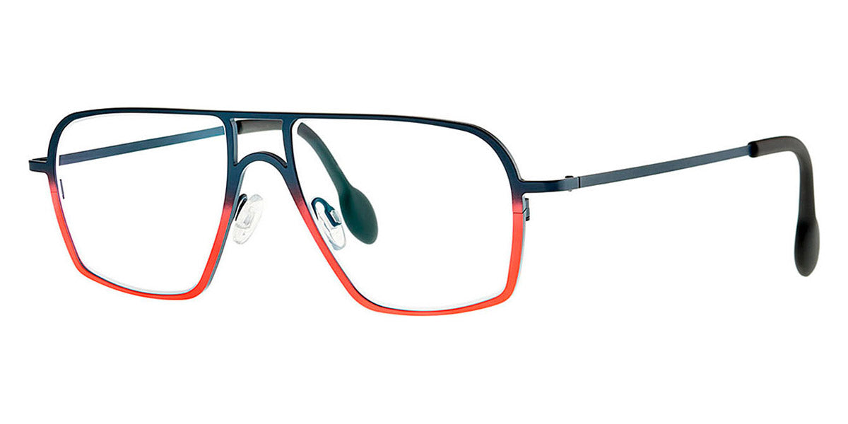 Theo® Palatino TH PALATINO 378 52 - Dark Brown / Yellow Eyeglasses