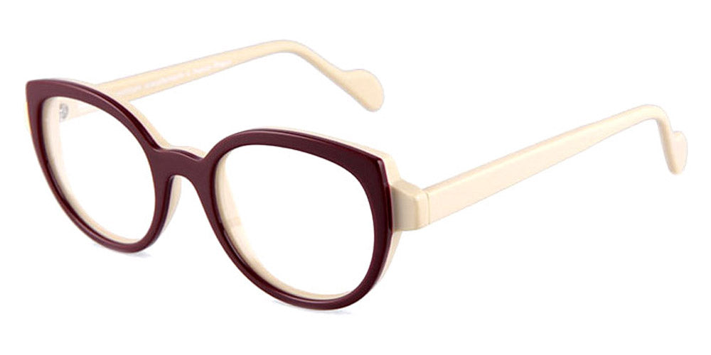 NaoNed® Paoul NAO Paoul C007 46 - Burgundy and Cream Eyeglasses