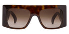 Emmanuelle Khanh® EK PEIGNE EK PEIGNE 18 55 - 18 - Dark Tortoise Sunglasses
