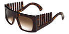 Emmanuelle Khanh® EK PEIGNE EK PEIGNE 18 55 - 18 - Dark Tortoise Sunglasses