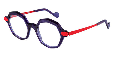 NaoNed® Pen Guen NAO Pen Guen 75BL 48 - Transparent Blue / Red Paris Eyeglasses