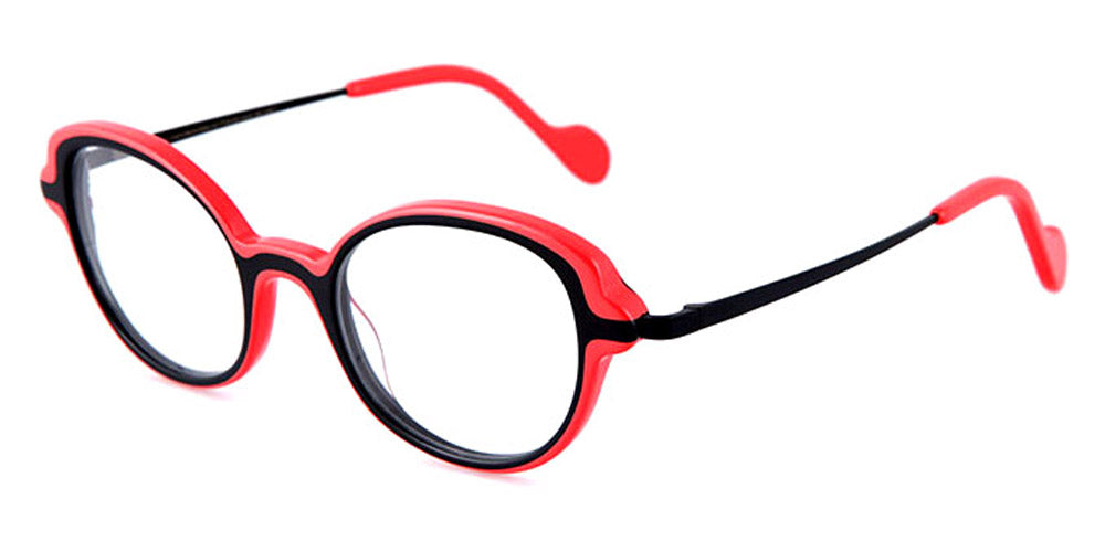 NaoNed® Penfell NAO Penfell 0089 46 - Black and Coral Eyeglasses
