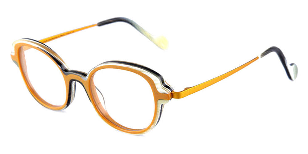 NaoNed® Penfell NAO Penfell 23069 46 - Mustard and Horn / Golden Yellow Eyeglasses