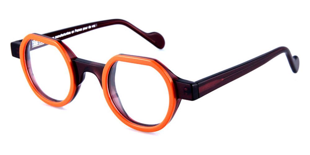 NaoNed® Perwiz NAO Perwiz C051 42 - Solid Rust Orange / Transparent Burgundy Eyeglasses