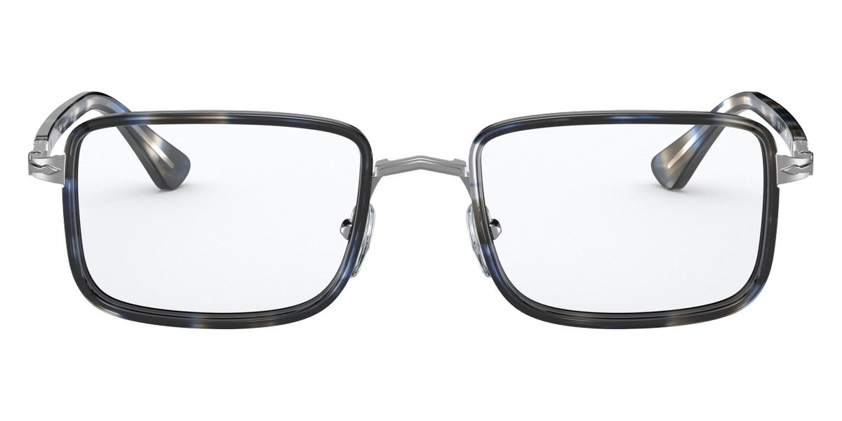 Persol® PO2473V - Gunmetal/Blue Grid Eyeglasses